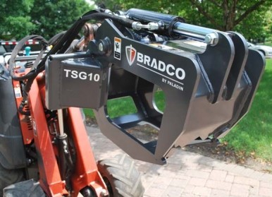 Tree and Shrub Grapple attachment for Mini Skid Steer